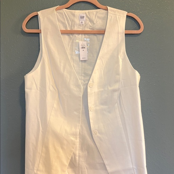 GAP long line button down vest - Picture 5 of 11